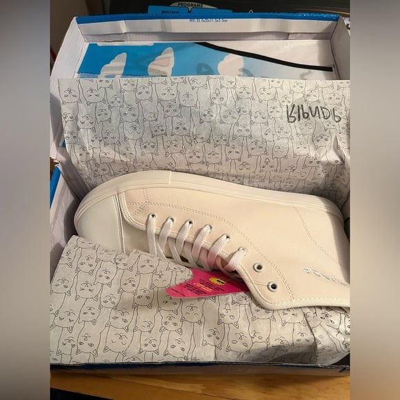 NIB RIPNDIP Lord Nermal High tops Shoes Change Color in Sunlight UV Reactive - Picture 2 of 9